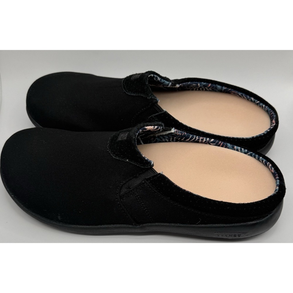 Spenco Siesta Nuevo Perforated Orthotic Slip-On Mule Clog Wmn's Sz 11B Black - Picture 4 of 9